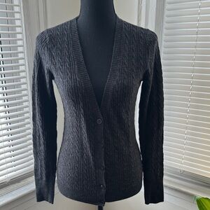 Cashmere Cable Knit Women's Sweater Cardigan